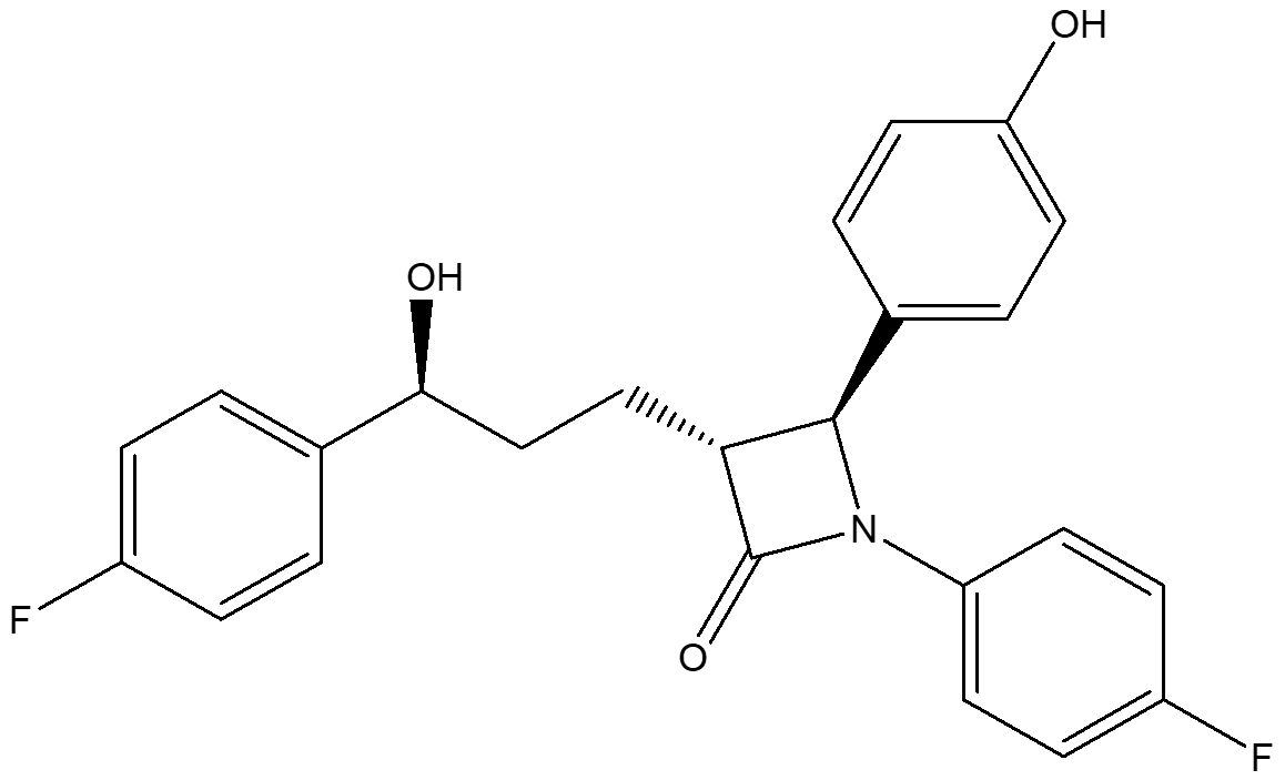 Ezetimibe molecular structure