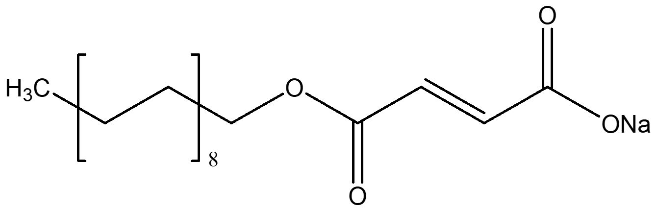 Sodium stearyl fumarate molecular structure